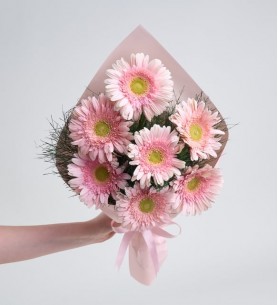 Pembe Gerbera Buketi