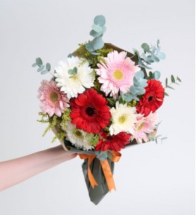 Karışık Gerbera Buketi