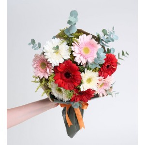 Karışık Gerbera Buketi